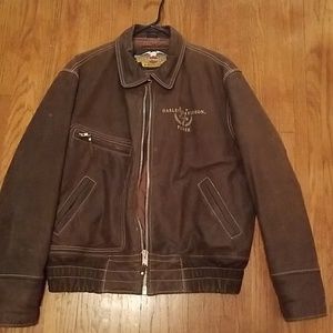 leather Harley coat